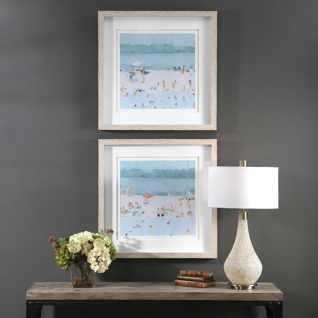 UTTERMOST Sea Sandbar Framed Prints Set Of 2 - Art