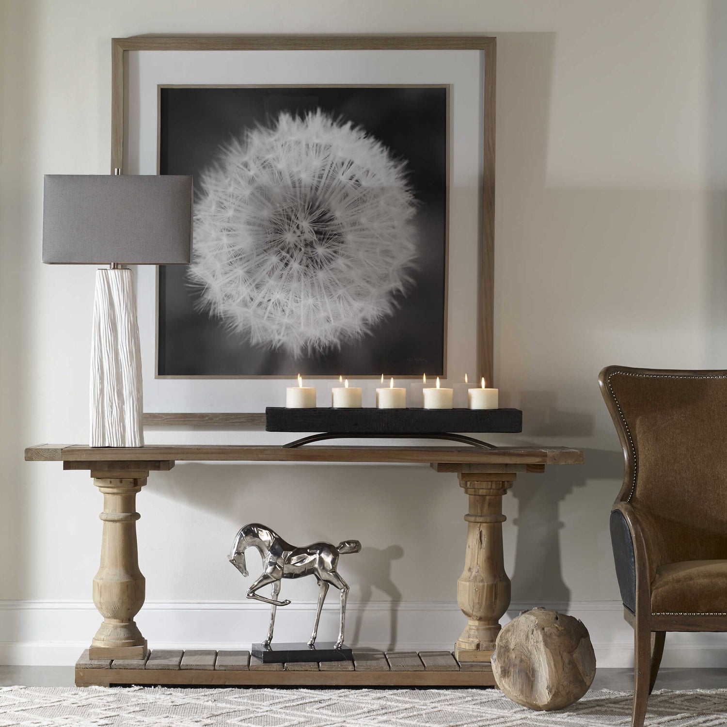 UTTERMOST DANDELION SEEDHEAD FRAMED PRINT - Art