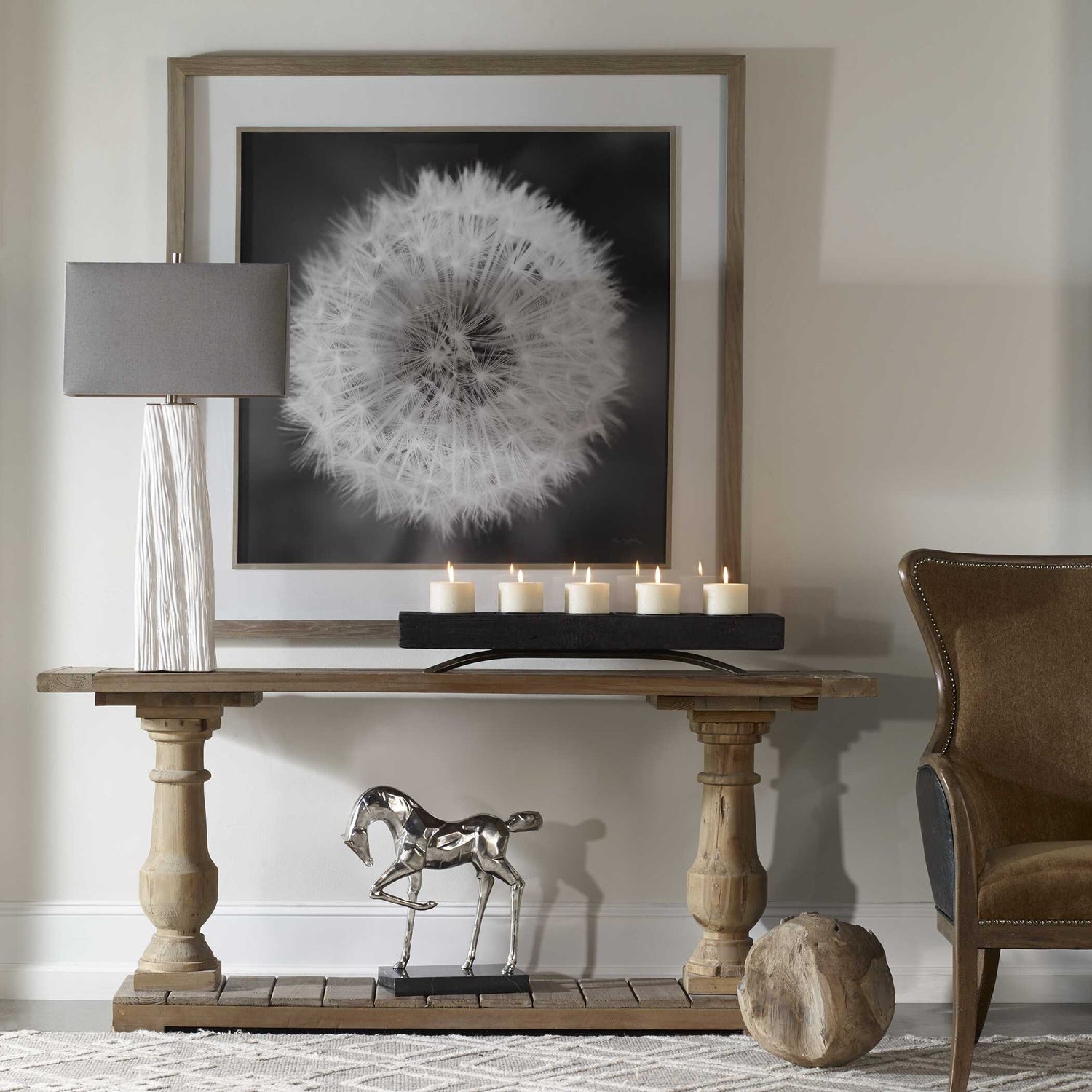 UTTERMOST Dandelion Seedhead Framed Print - Art