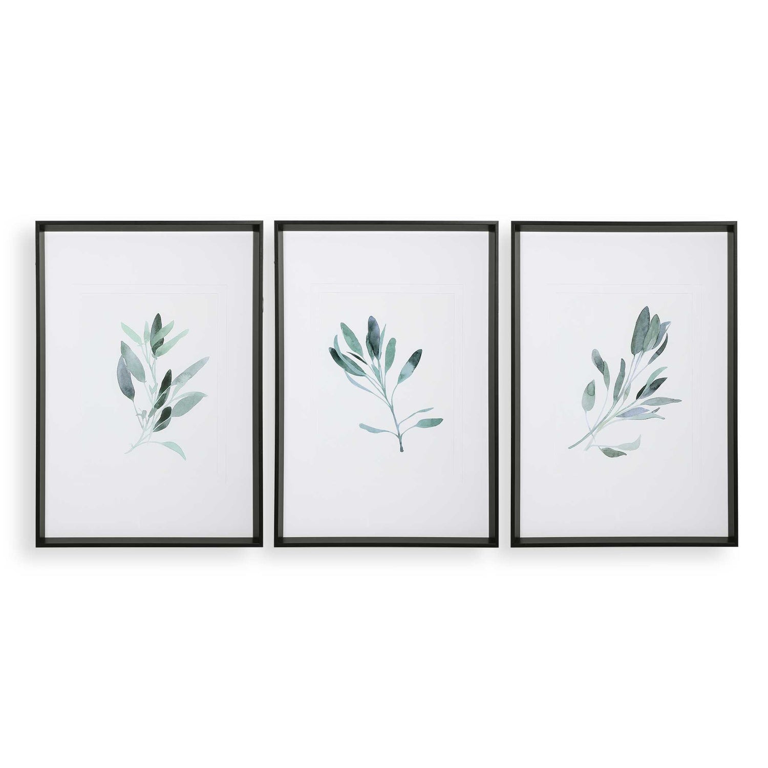 UTTERMOST Simple Sage Watercolor Prints Set Of 3 - Art