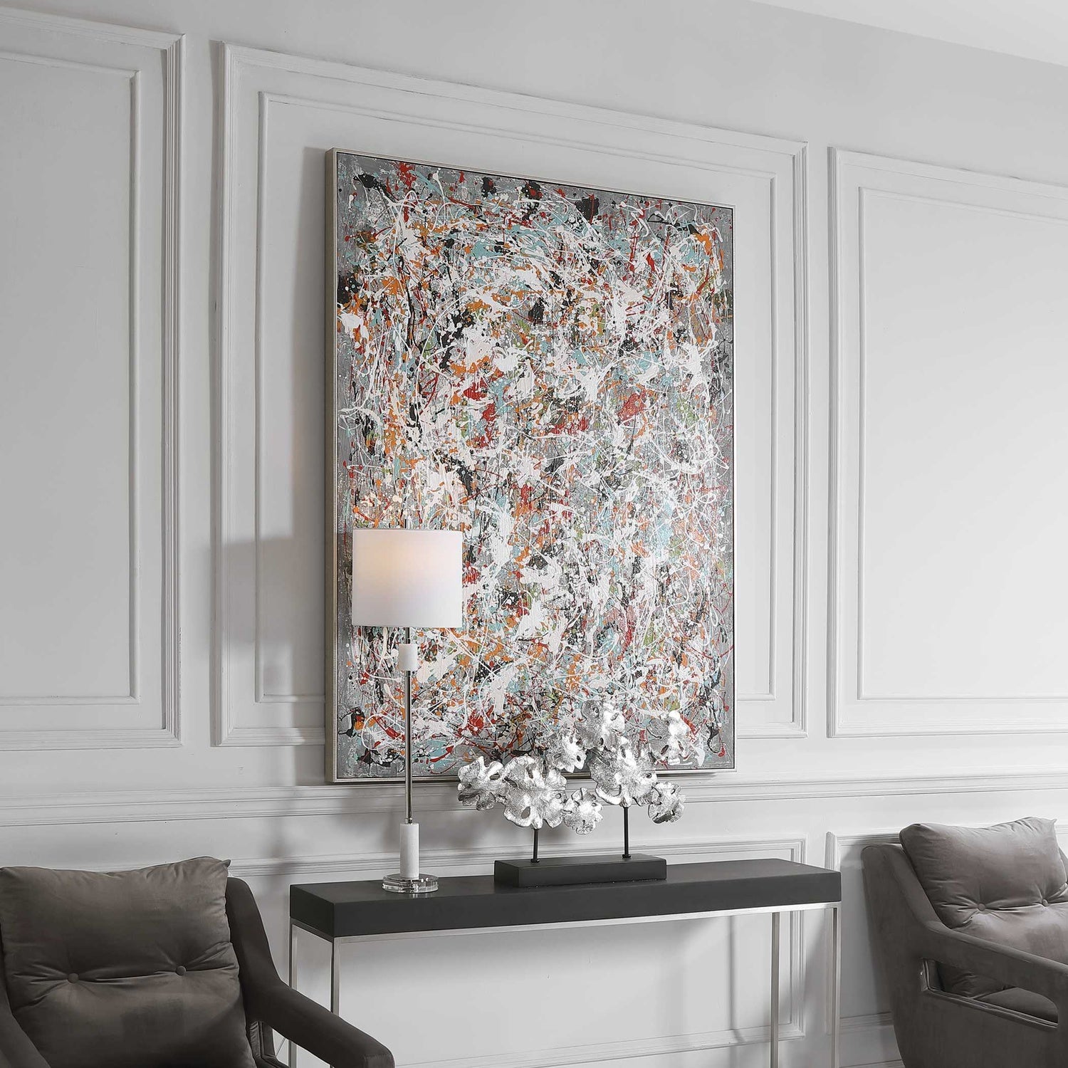 UTTERMOST Organized Chaos Hand Painted Canvas - Art