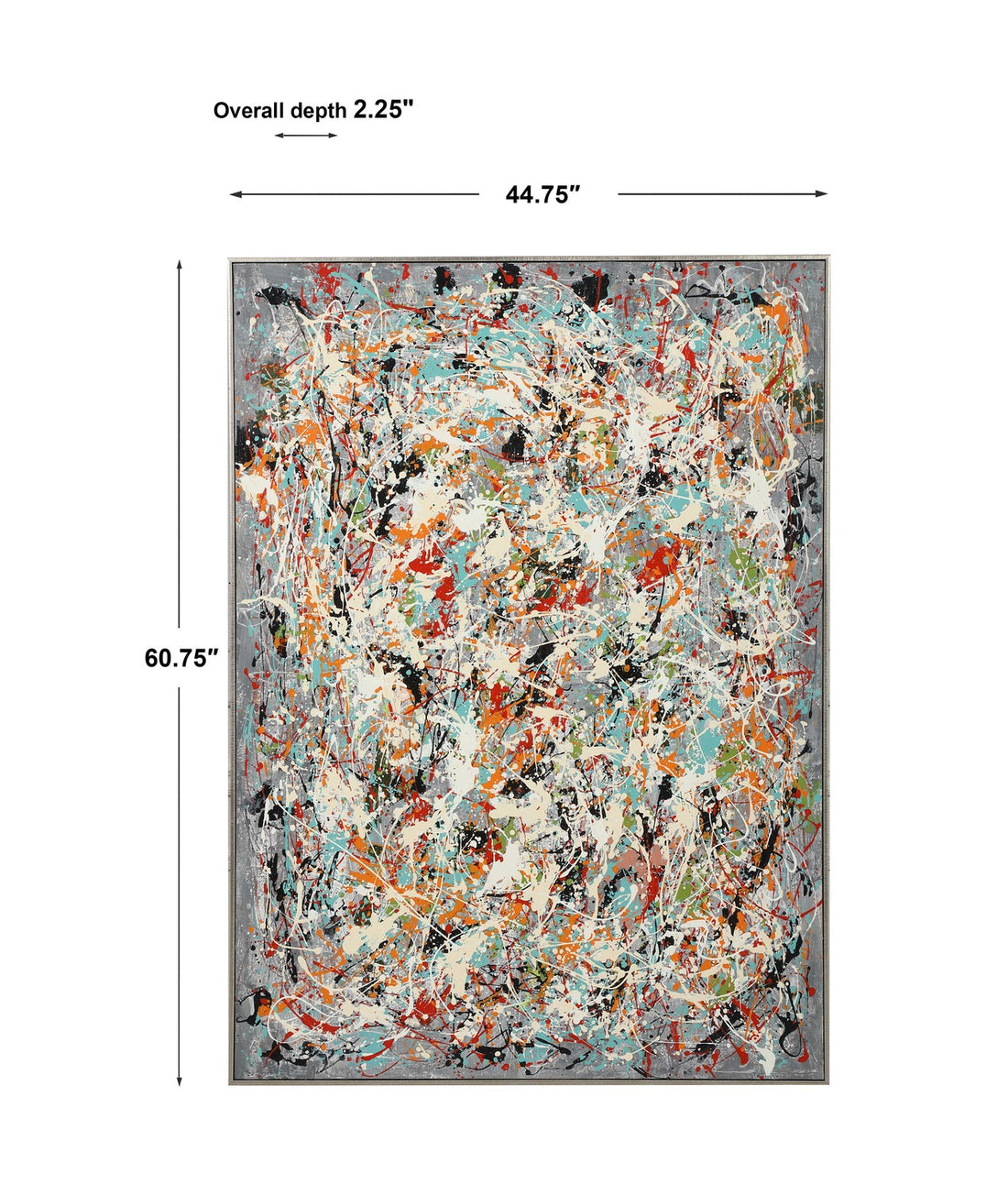 UTTERMOST ORGANIZED CHAOS HAND PAINTED CANVAS - Art