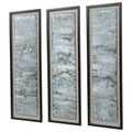 UTTERMOST Ocean Swell Painted Metal Art Set Of 3 Cartons - Art