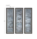 UTTERMOST Ocean Swell Painted Metal Art Set Of 3 Cartons - Art