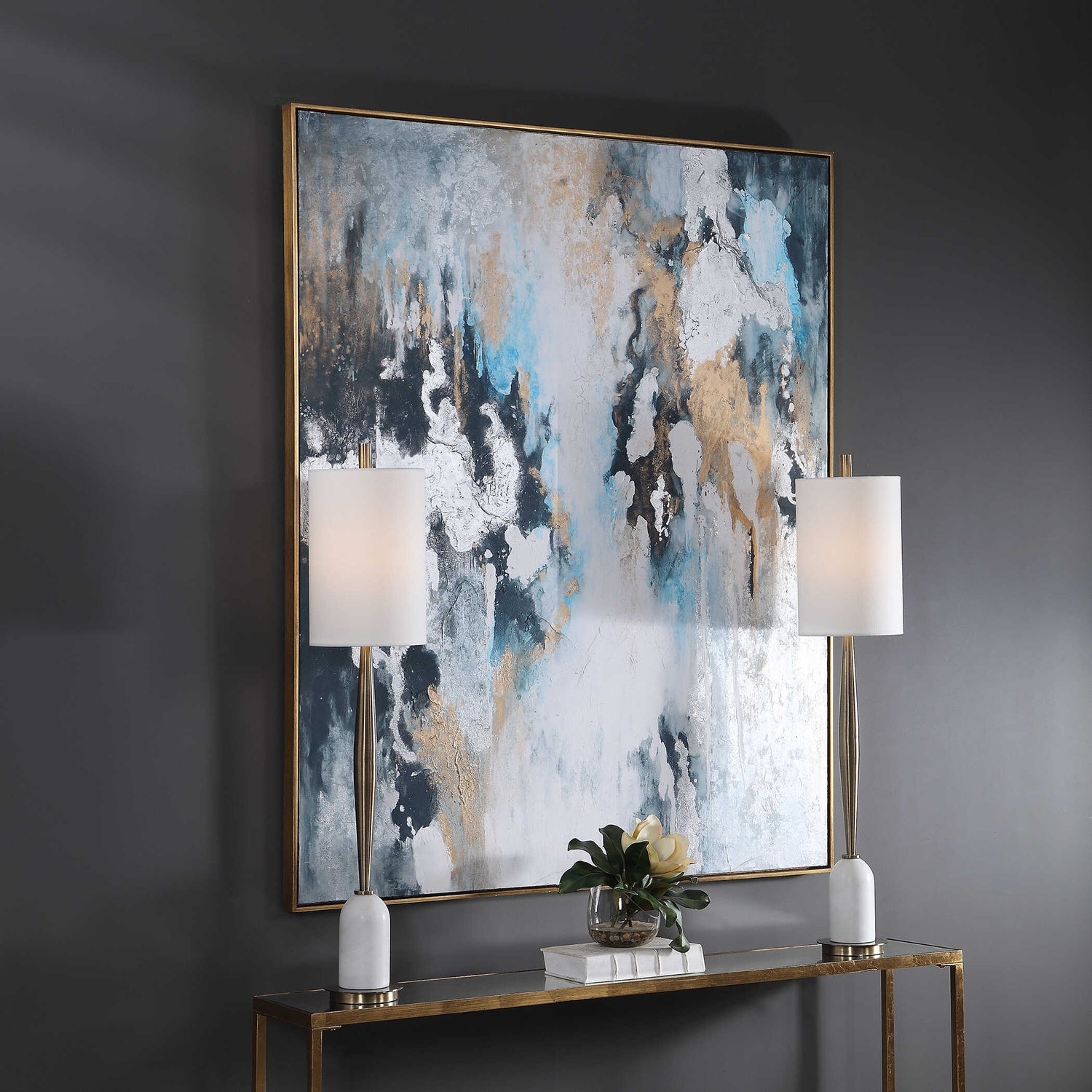 UTTERMOST STORMY SEAS HAND PAINTED CANVAS - Art