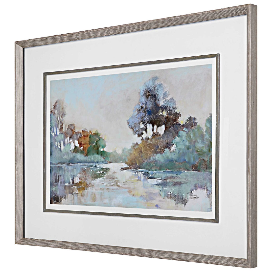 UTTERMOST Morning Lake Watercolor Framed Print - Art