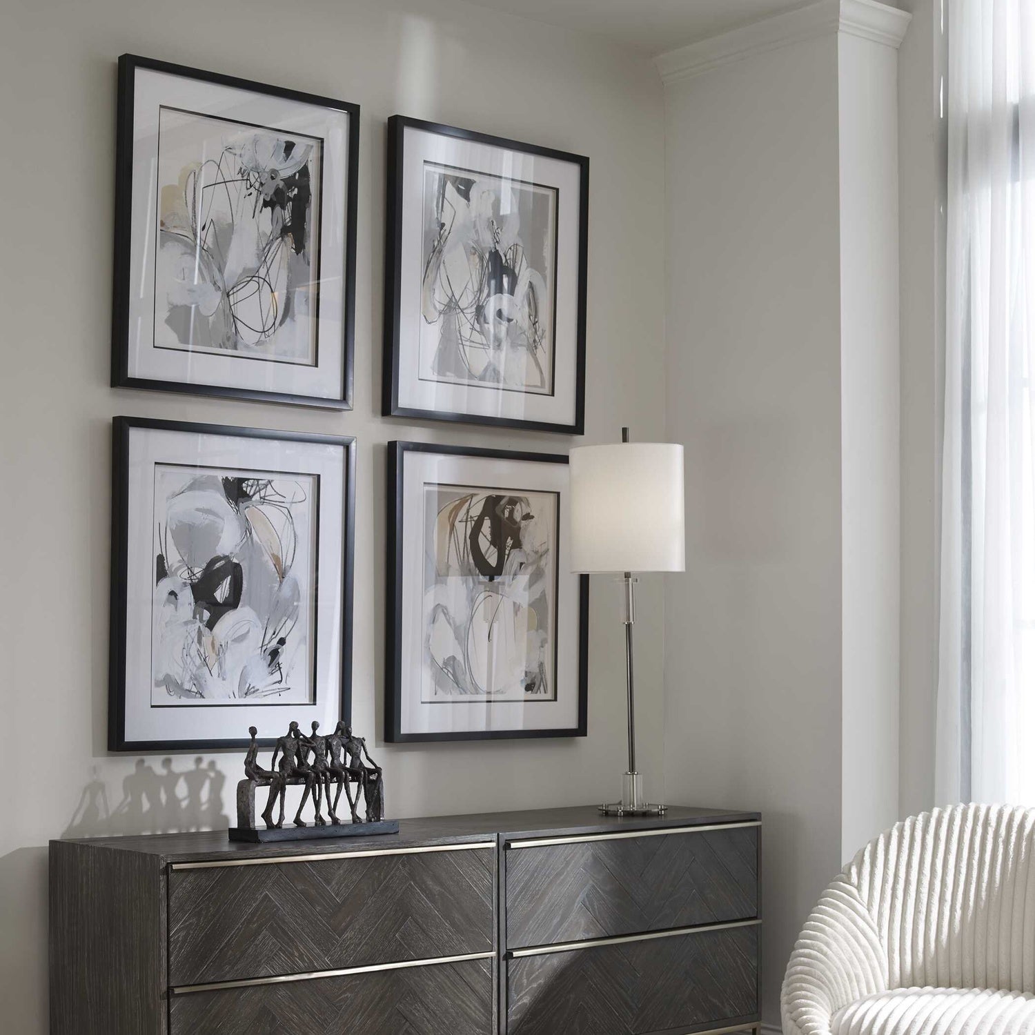 UTTERMOST TANGLED THREADS ABSTRACT FRAMED PRINTS - Art