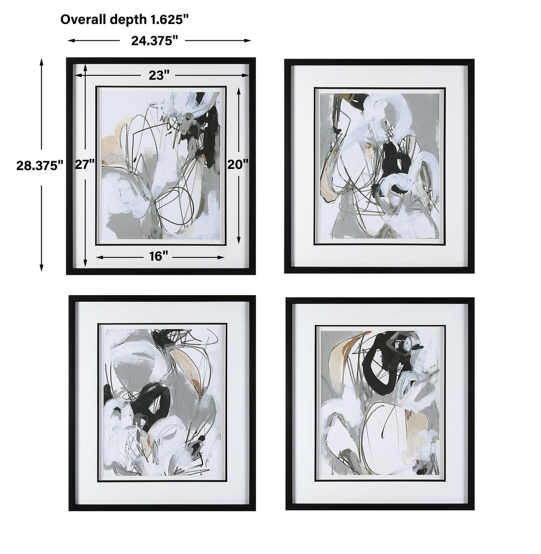 UTTERMOST TANGLED THREADS ABSTRACT FRAMED PRINTS - Art