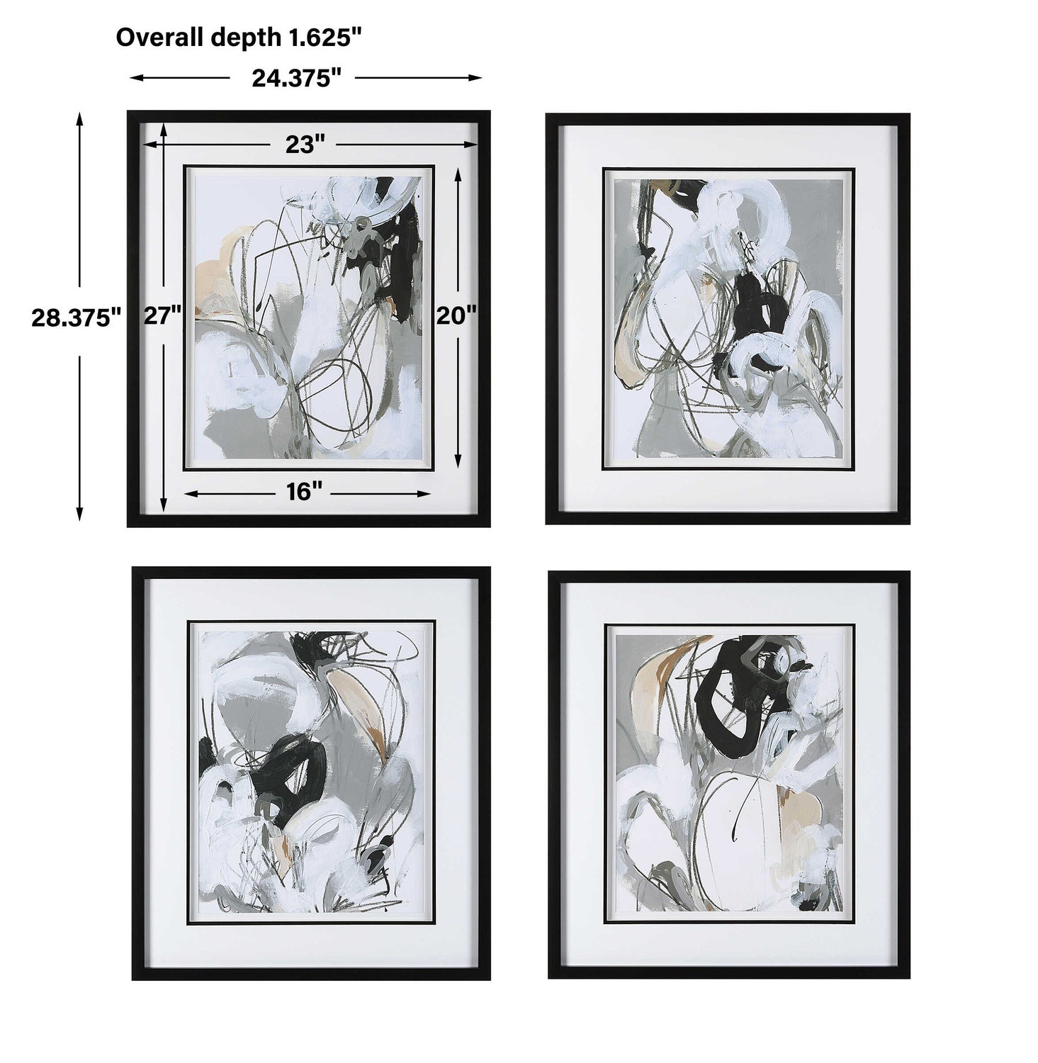UTTERMOST TANGLED THREADS ABSTRACT FRAMED PRINTS - Art