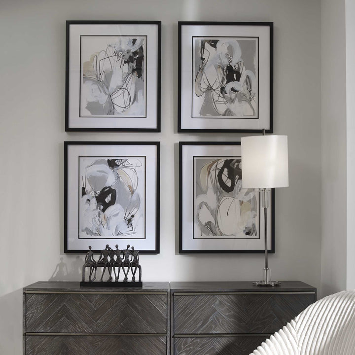 UTTERMOST TANGLED THREADS ABSTRACT FRAMED PRINTS - Art