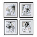 UTTERMOST Tangled Threads Abstract Framed Prints Set Of 4 - Art