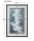 UTTERMOST LAKESIDE GRANDE FRAMED ABSTRACT PRINT - Art