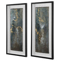 UTTERMOST Glimmering Agate Abstract Prints Set Of 2 - Art