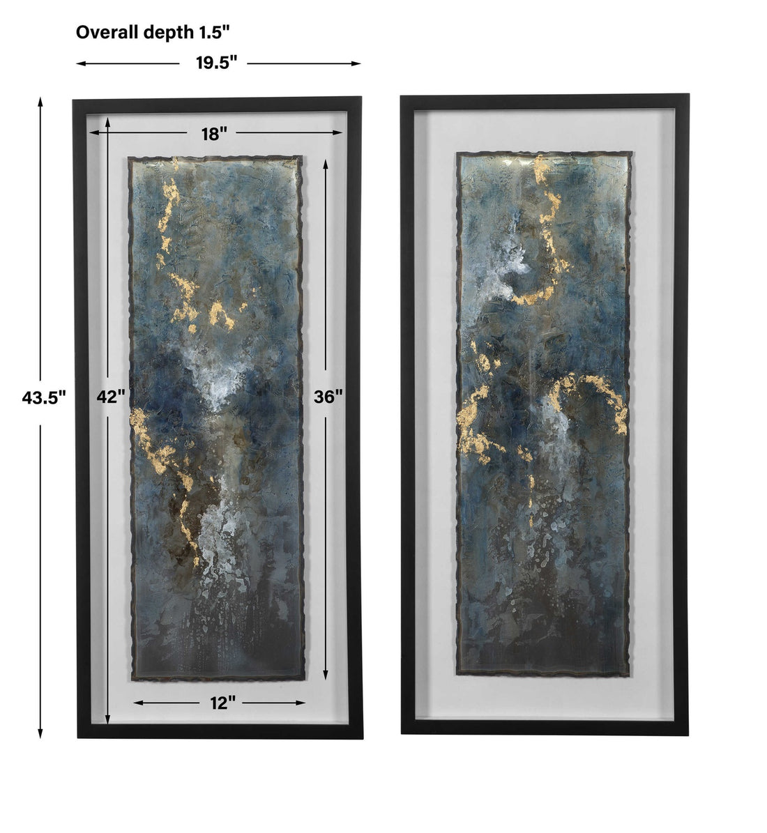 UTTERMOST GLIMMERING AGATE ABSTRACT PRINTS - Art