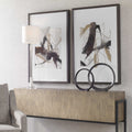 UTTERMOST Burgundy Interjection Abstract Prints Set Of 2 - Art