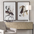 UTTERMOST Burgundy Interjection Abstract Prints Set Of 2 - Art