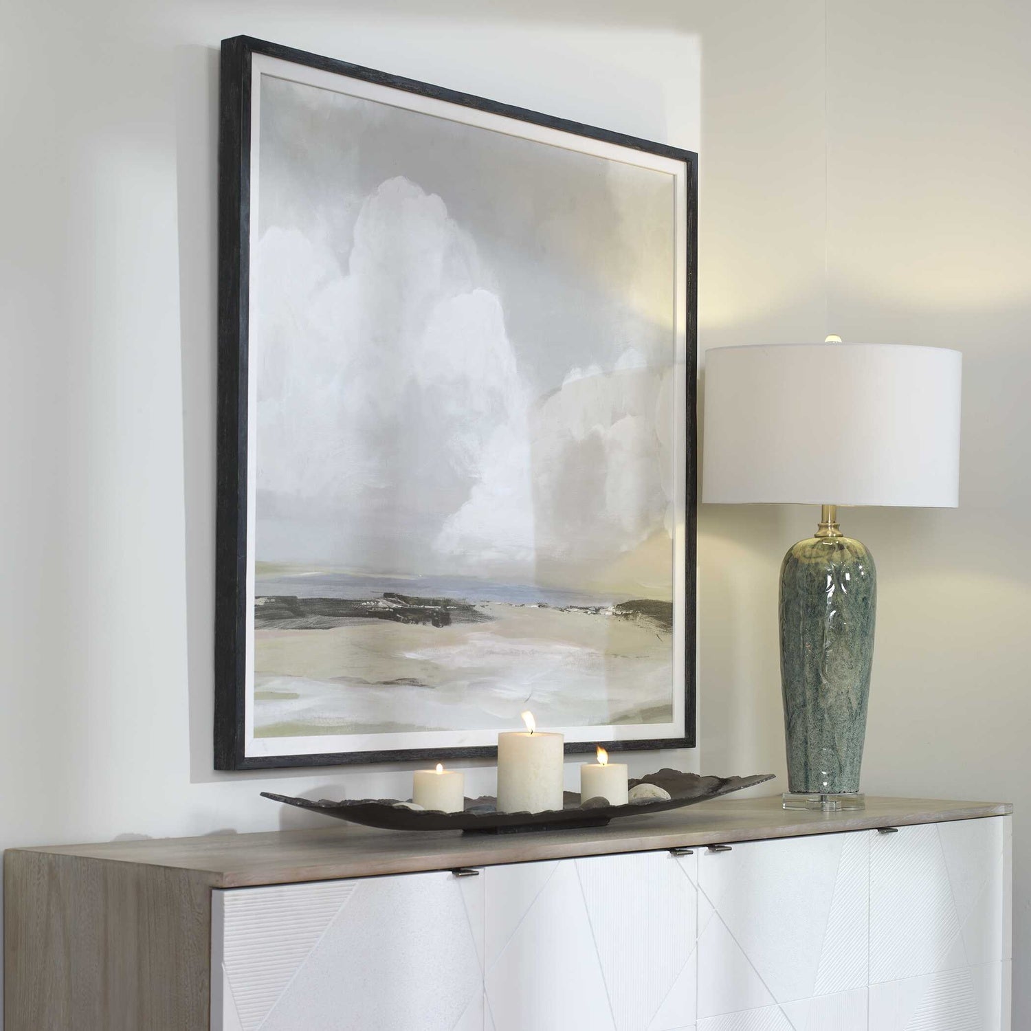 UTTERMOST Soft Clouds Framed Print - Art