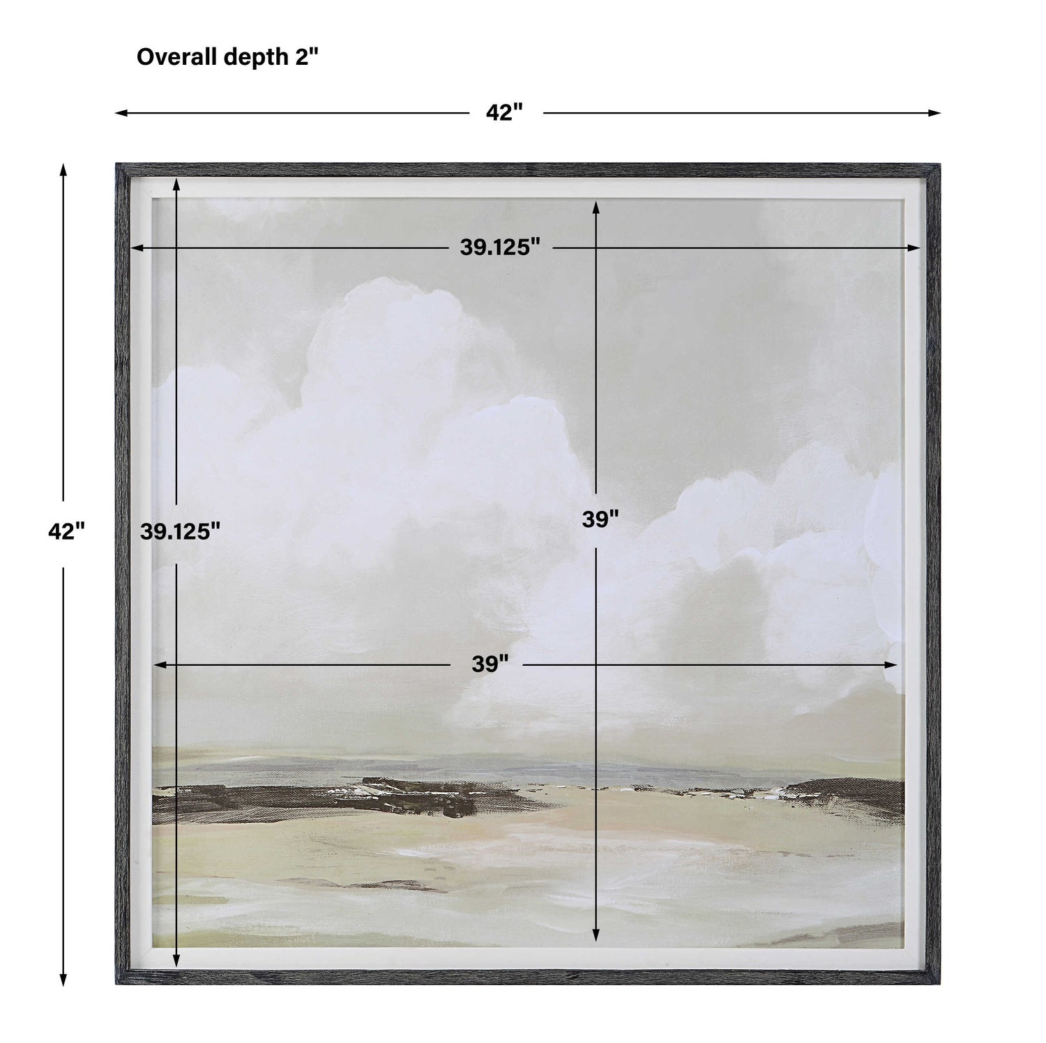 UTTERMOST Soft Clouds Framed Print - Art