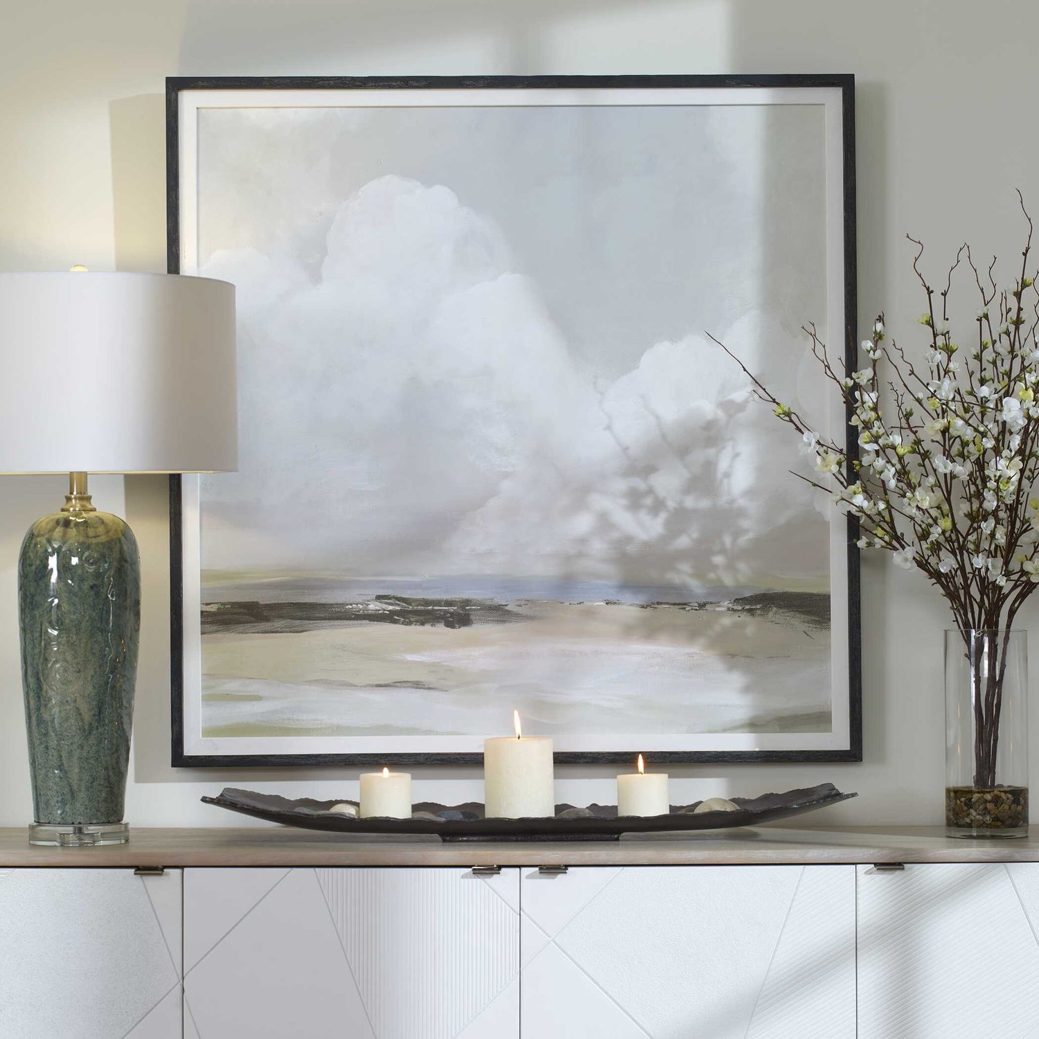 UTTERMOST SOFT CLOUDS FRAMED PRINT - Art
