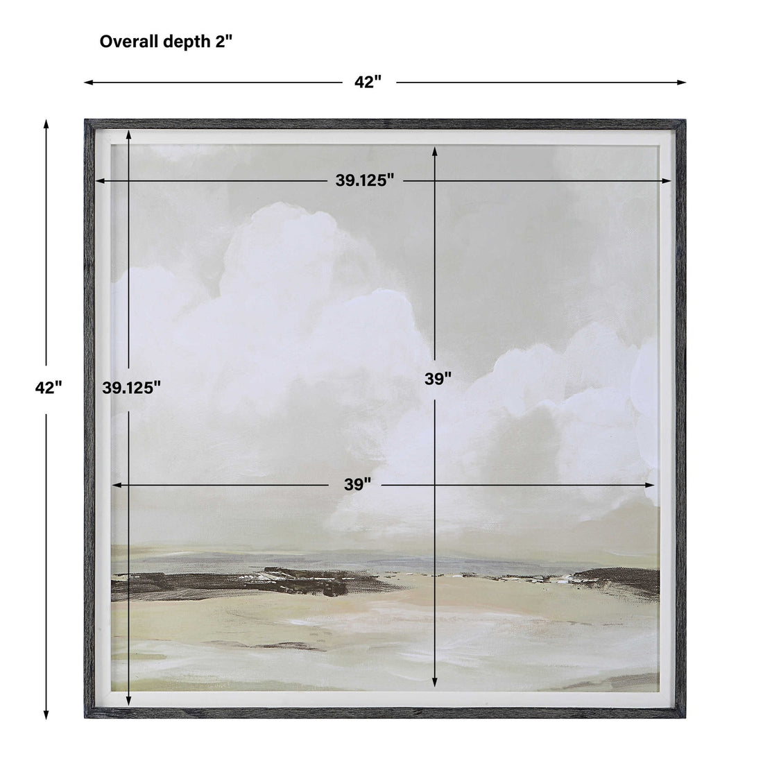 UTTERMOST SOFT CLOUDS FRAMED PRINT - Art