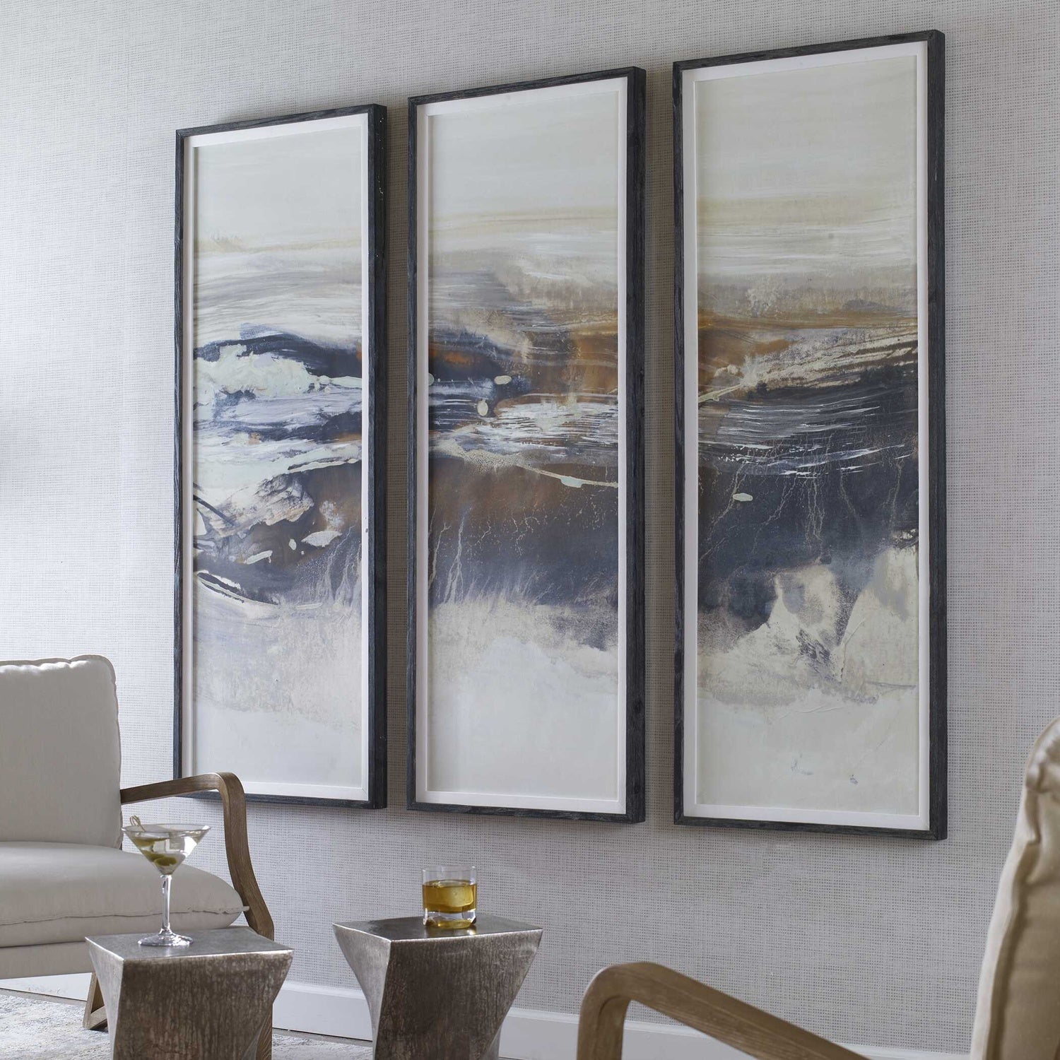 UTTERMOST GRAPHITE HORIZON FRAMED PRINTS - Art