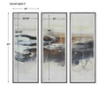 UTTERMOST Graphite Horizon Framed Prints Set Of 3 - Art
