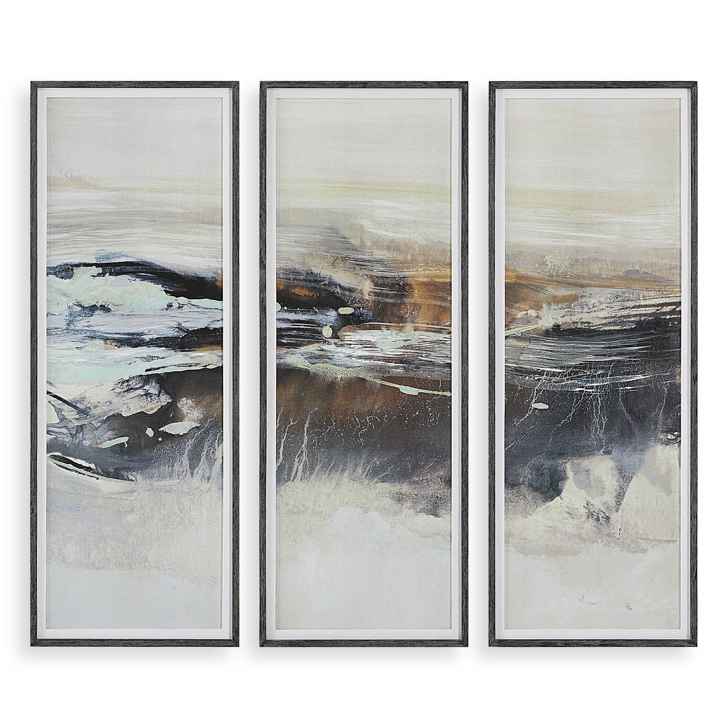 UTTERMOST GRAPHITE HORIZON FRAMED PRINTS - Art