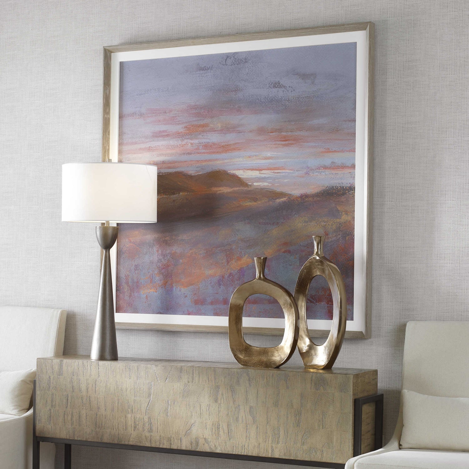 UTTERMOST DAWN ON THE HILLS FRAMED PRINT - Art