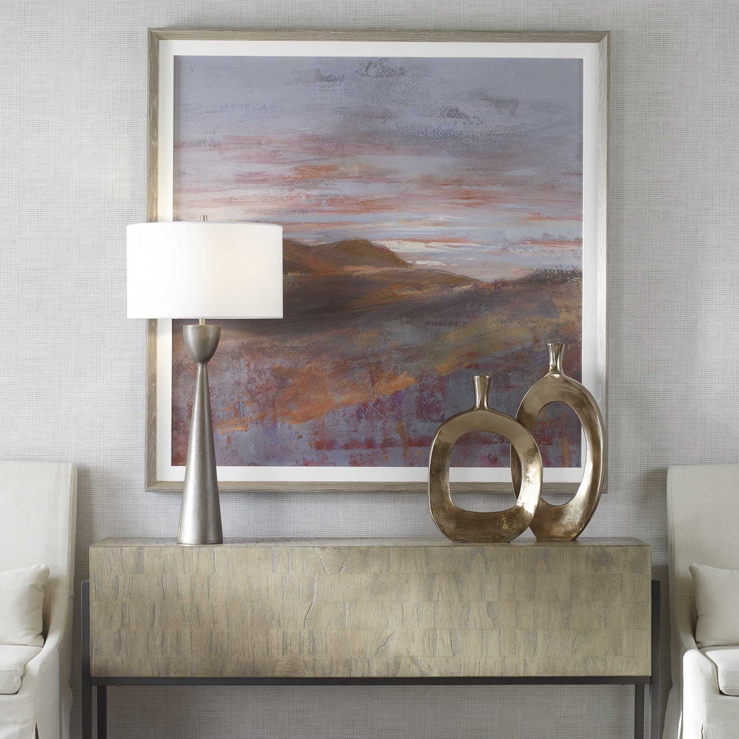 UTTERMOST Dawn On The Hills Framed Print - Art