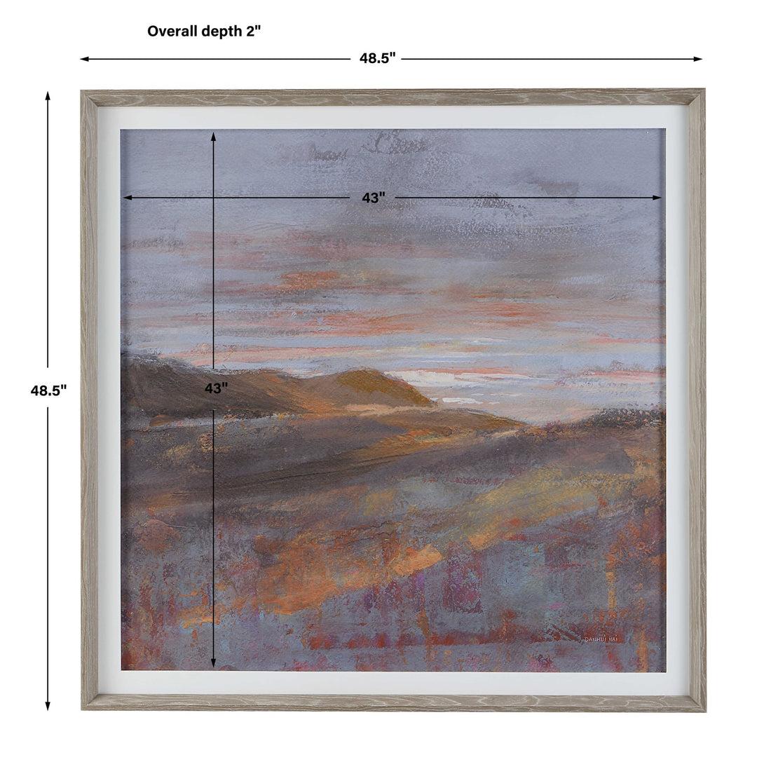 UTTERMOST DAWN ON THE HILLS FRAMED PRINT - Art