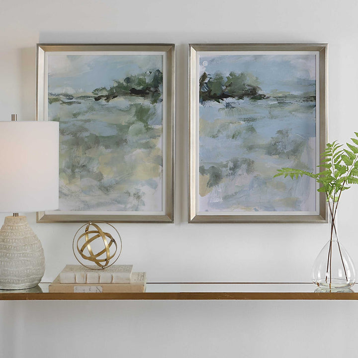 UTTERMOST Far Away View Framed Prints Set Of 2 - Art