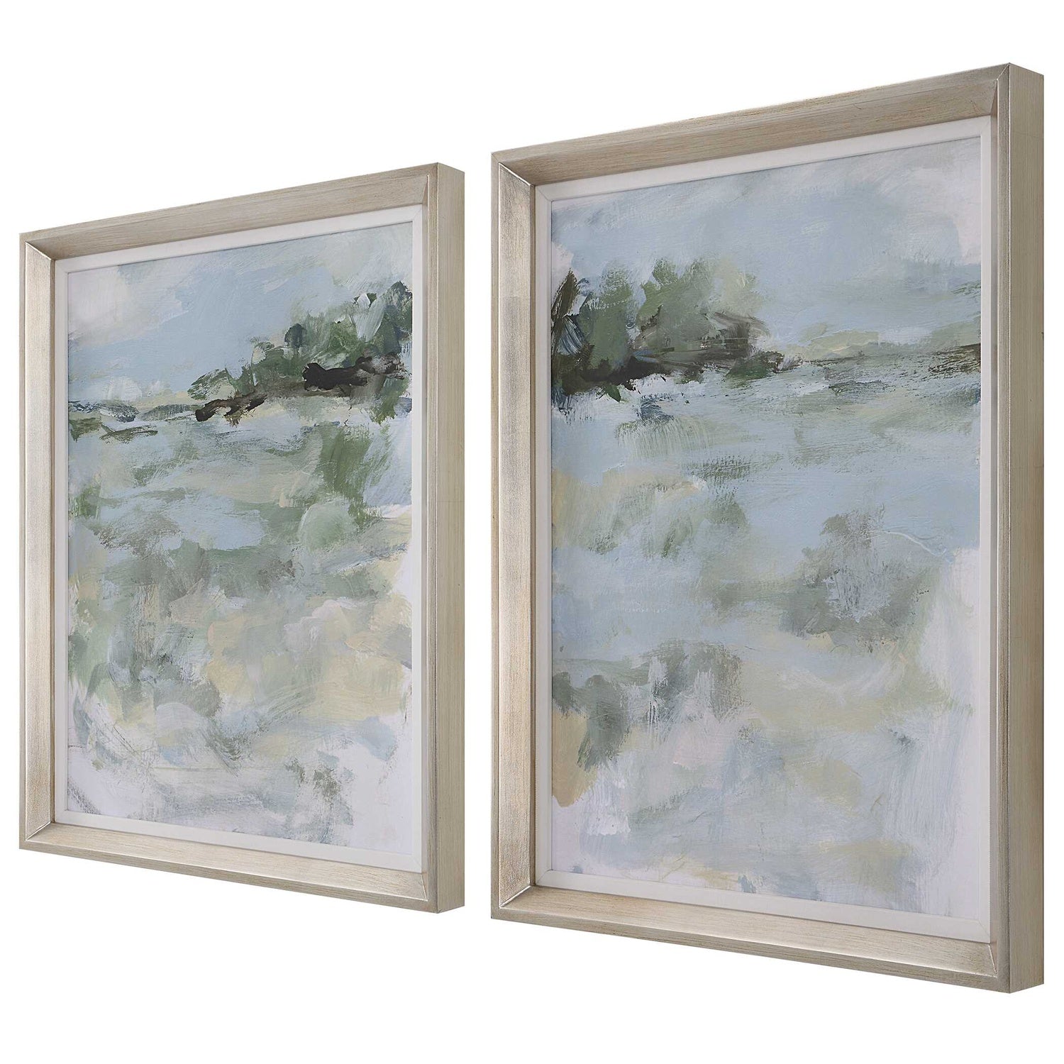 UTTERMOST Far Away View Framed Prints Set Of 2 - Art