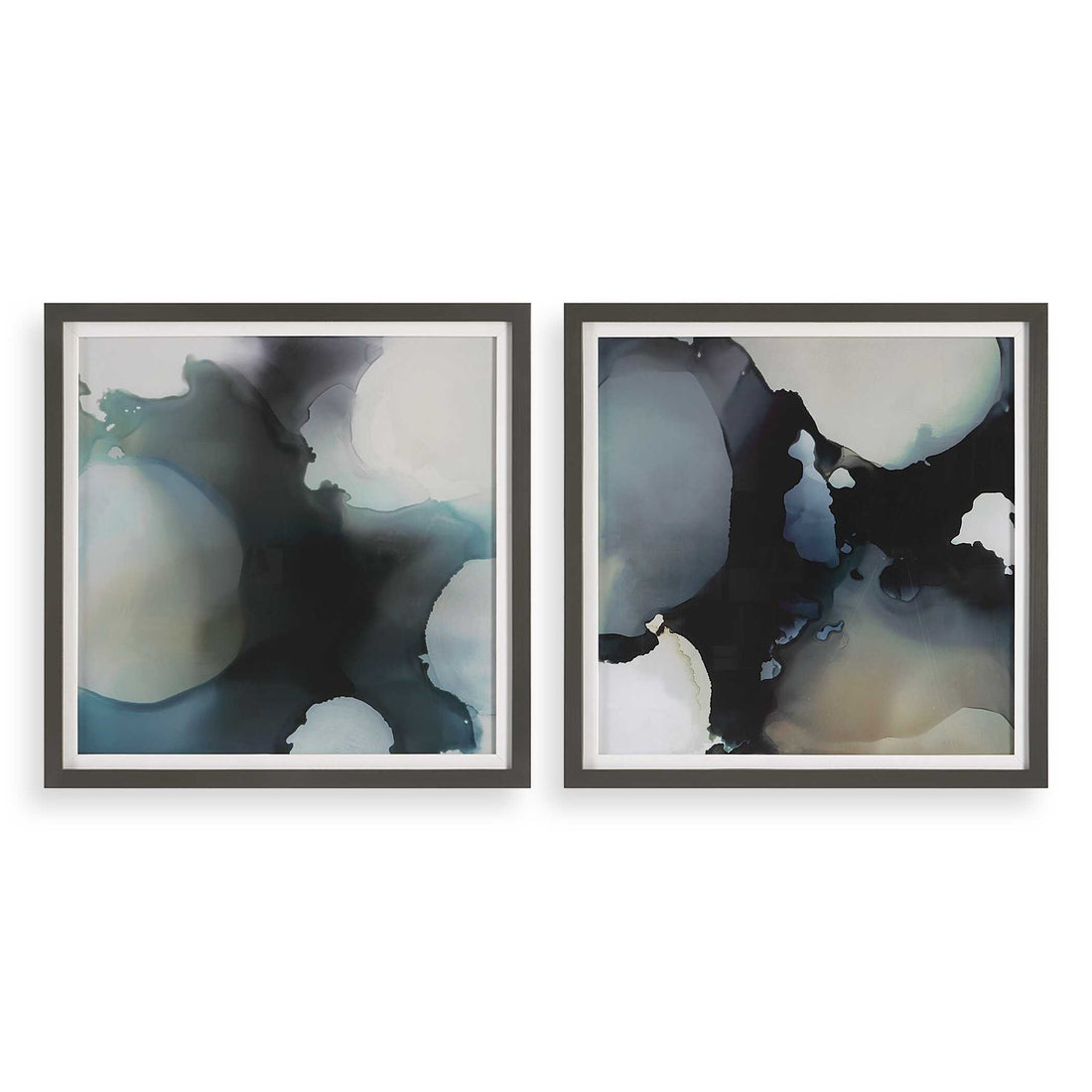 UTTERMOST Telescopic Abstract Framed Prints Set Of 2 - Art