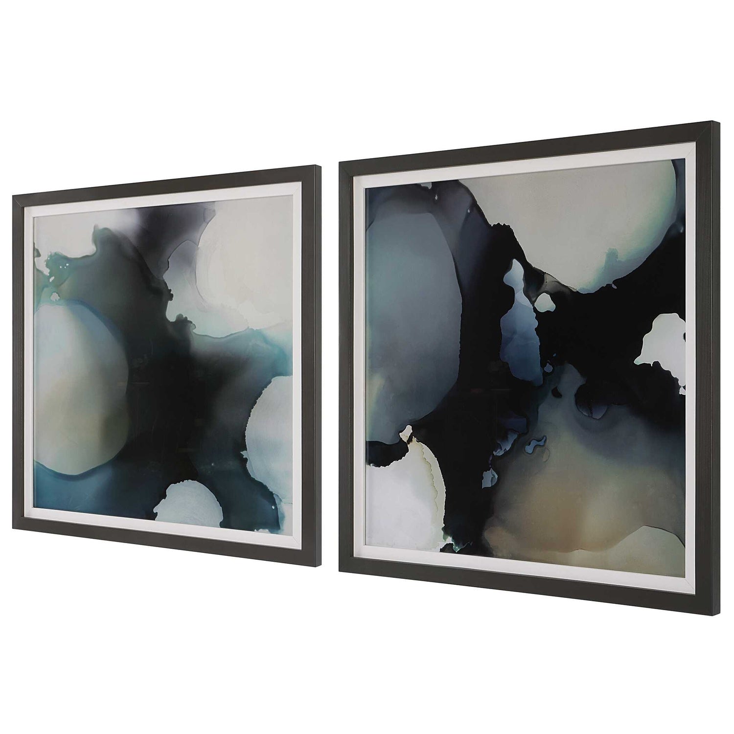UTTERMOST Telescopic Abstract Framed Prints Set Of 2 - Art