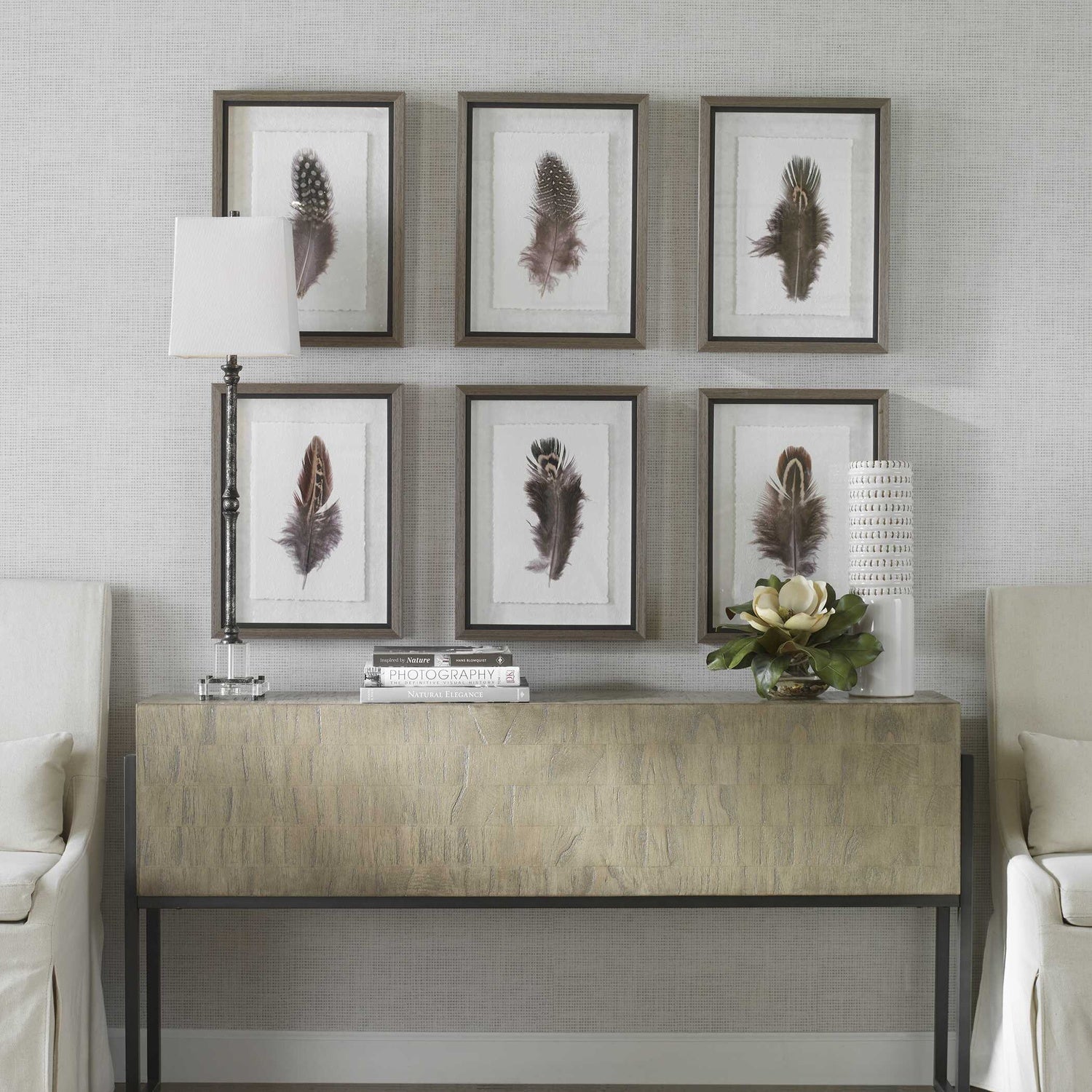UTTERMOST Birds Of A Feather Framed Prints Set Of 6 - Art