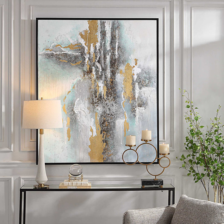 UTTERMOST MOUNTAIN MIST HAND PAINTED CANVAS - Art