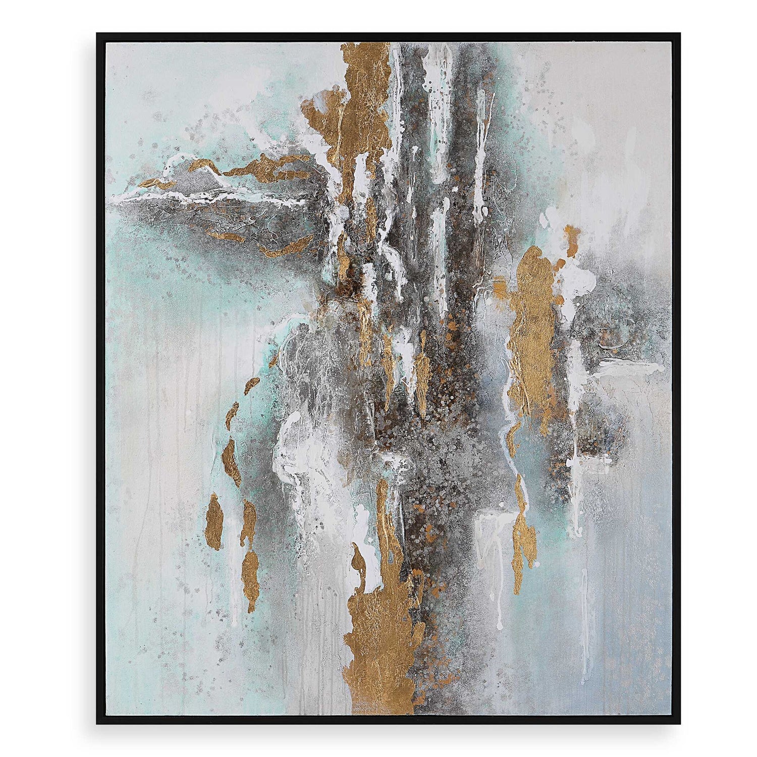 UTTERMOST MOUNTAIN MIST HAND PAINTED CANVAS - Art