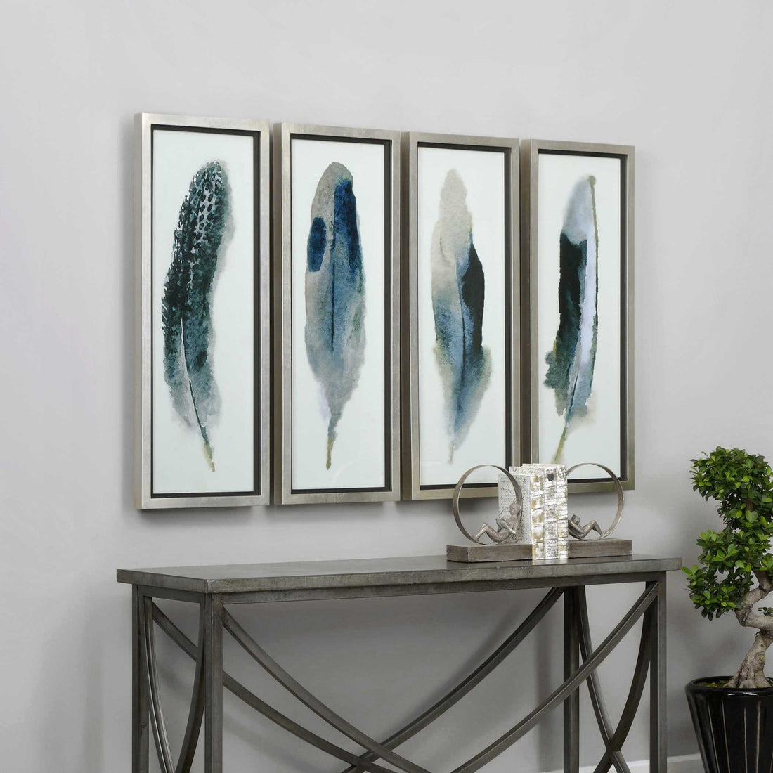 UTTERMOST Feathered Beauty Prints Set Of 4 - Art