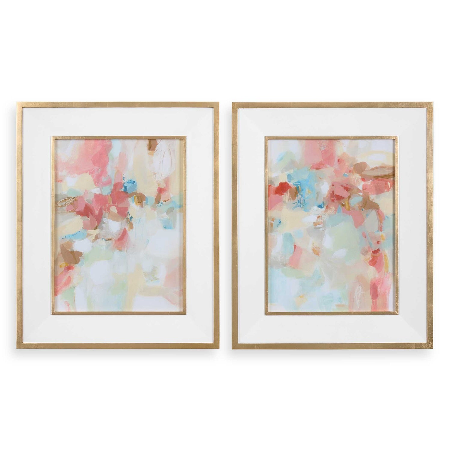 UTTERMOST A Touch Of Blush And Fences Art Set Of 2 - Art