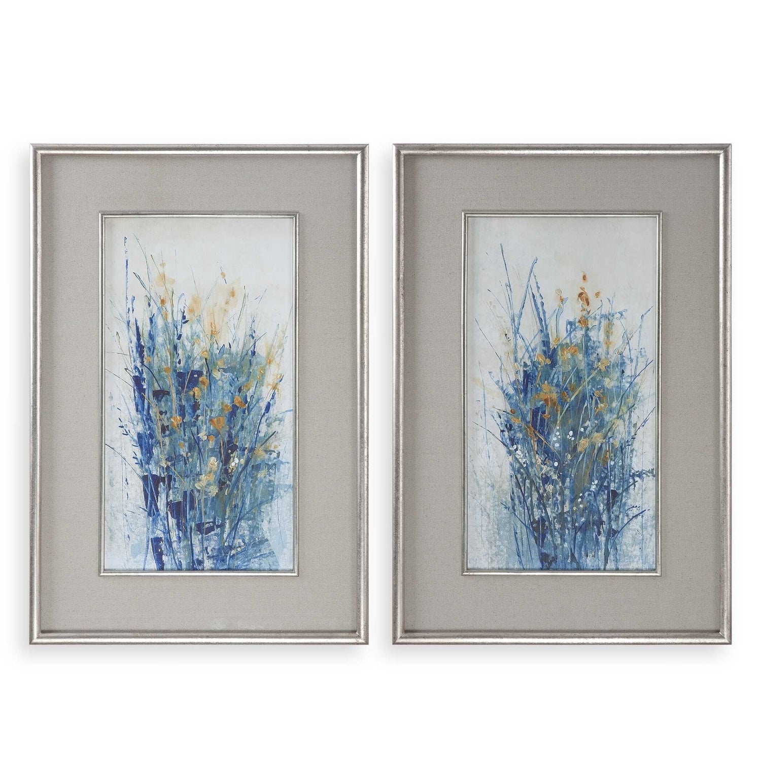 UTTERMOST INDIGO FLORALS FRAMED ART - Art