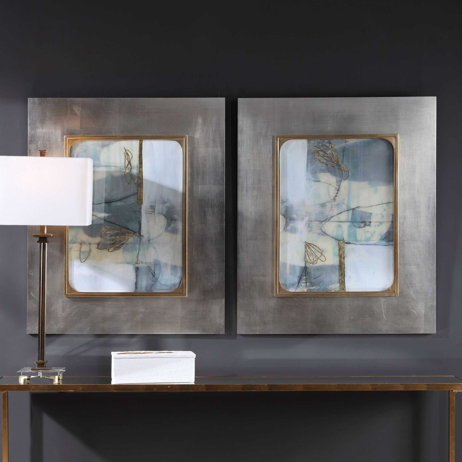 UTTERMOST GILDED WHIMSY ABSTRACT PRINTS - Art