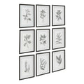 UTTERMOST Farmhouse Florals Framed Prints Set Of 9 - Art