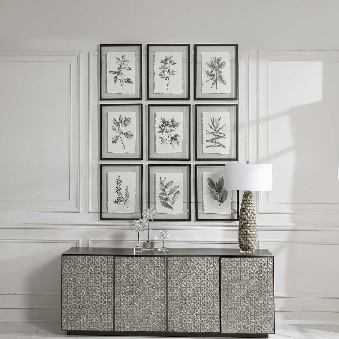 UTTERMOST Farmhouse Florals Framed Prints Set Of 9 - Art