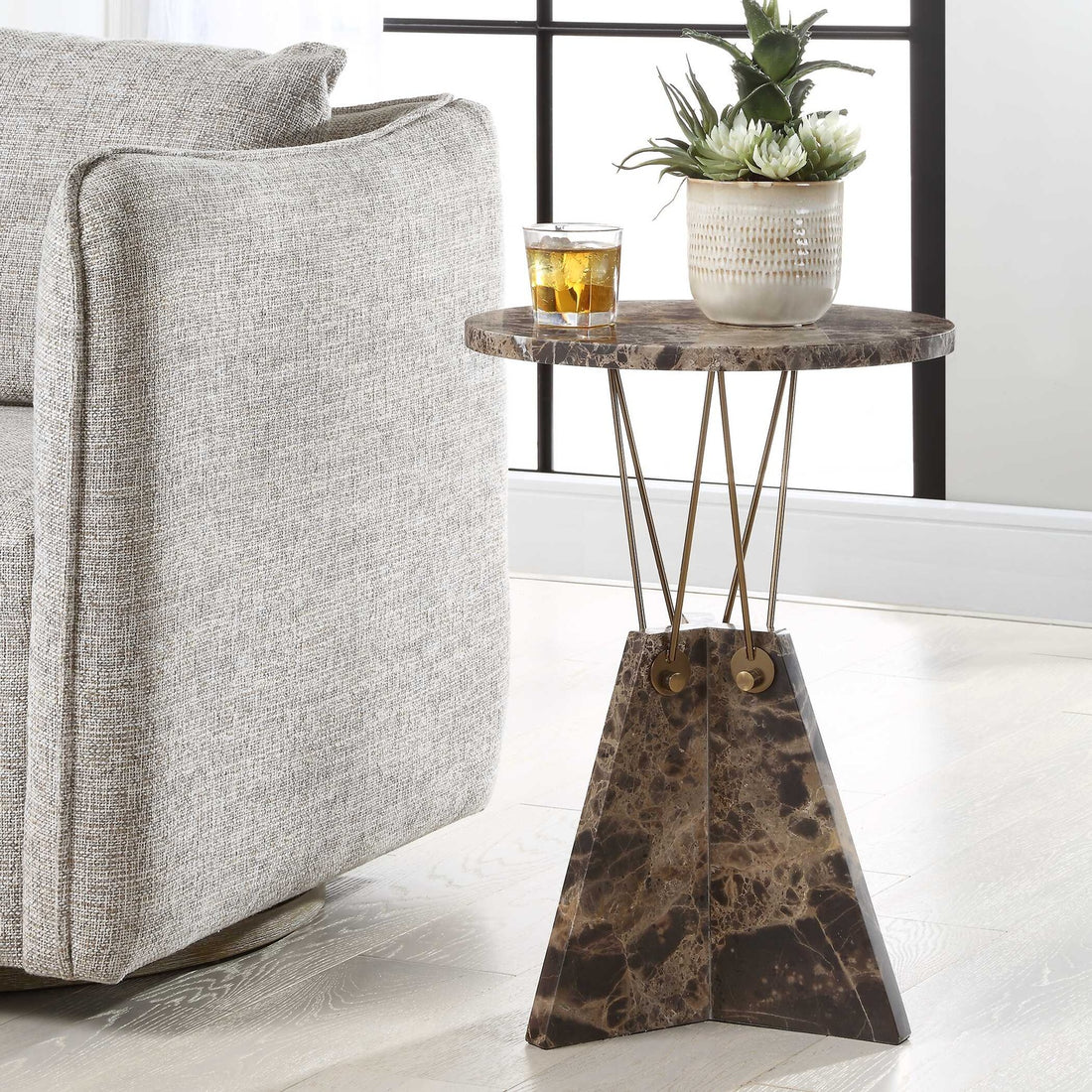 UTTERMOST Levitate Accent Table - Side