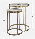UTTERMOST ARAGON NESTING TABLES - Side