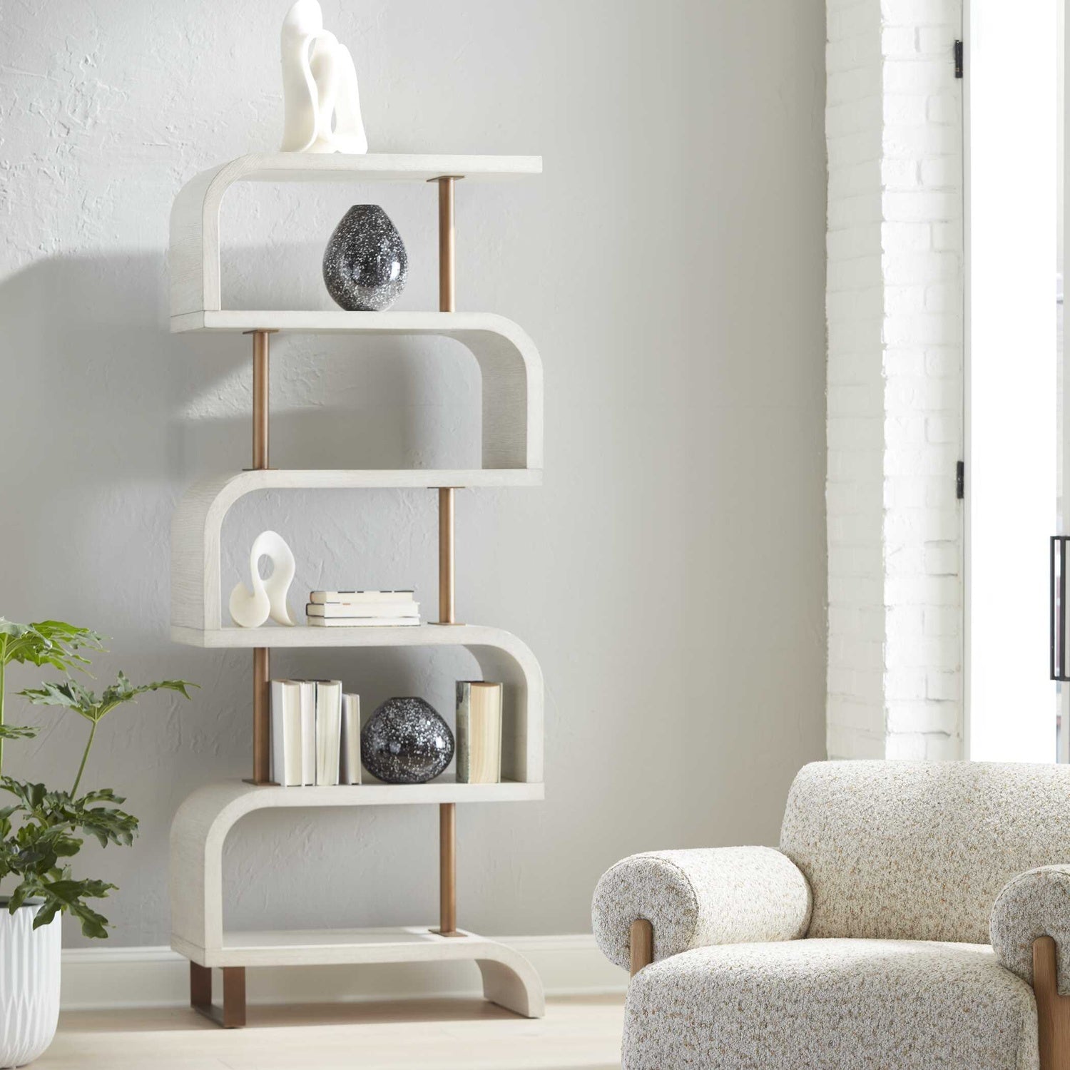 UTTERMOST BIA ETAGERE - Cabinets & Bar