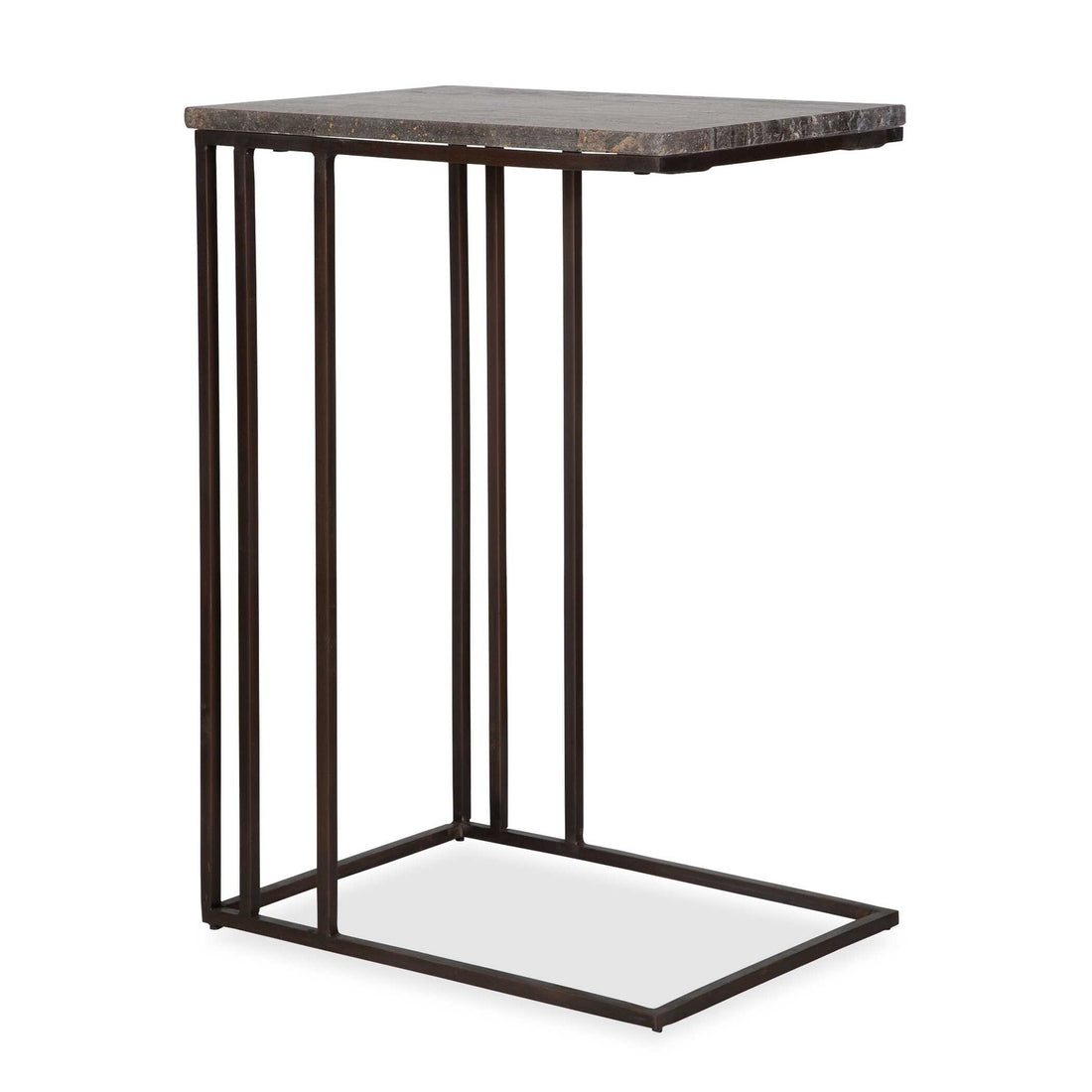 UTTERMOST Theodore Travertine Accent Table - Side