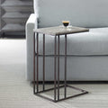 UTTERMOST THEODORE TRAVERTINE ACCENT TABLE - Side