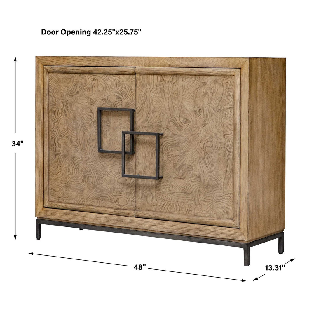 UTTERMOST PALTROW BURL 2 DOOR CABINET - Cabinets & Bar