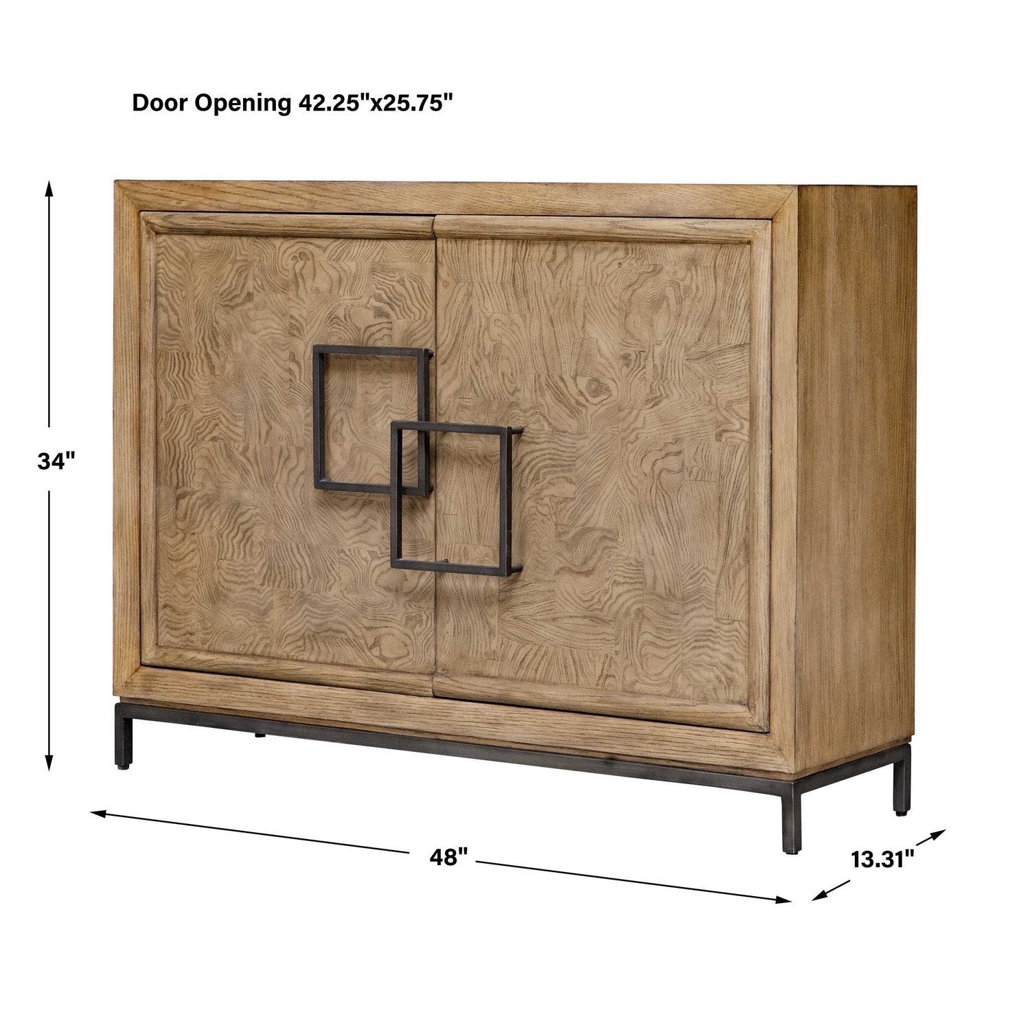 UTTERMOST PALTROW BURL 2 DOOR CABINET - Cabinets & Bar